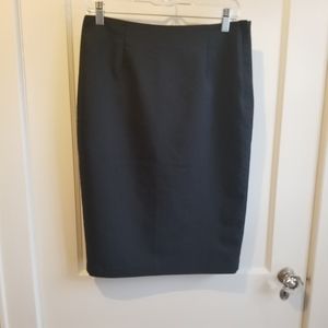 Classic cut navy pencil skirt, 4